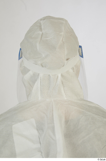 Photos Daya Jones Nurse in Protective Suit head protective shield…
